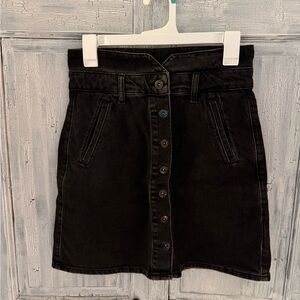 Pilcro and the Letterpress by Anthropologie Button-Front Denim Skirt